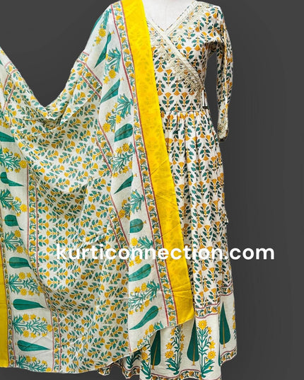 Jaipur cotton Kurti dupatta set - Kurti Connection USA
