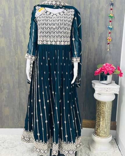 Party wear long kurti - Kurti Connection USA