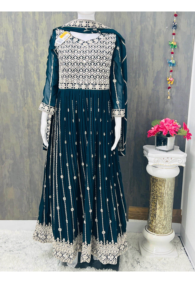 Party wear long kurti - Kurti Connection USA