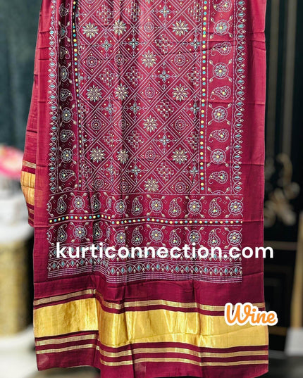 Gajji silk dupattas - Kurti Connection USA