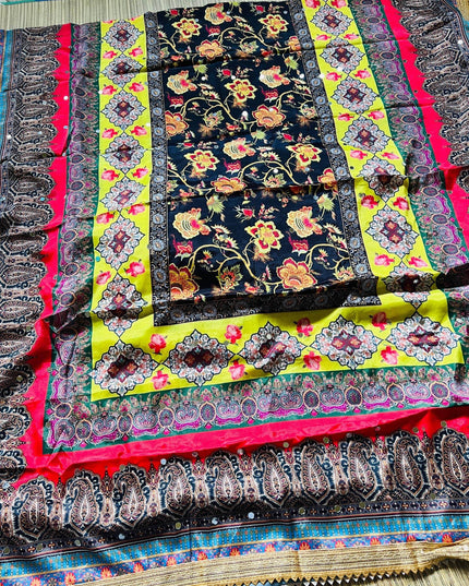 Digital print dupatta / Pakistani mirror work dupatta - Kurti Connection USA