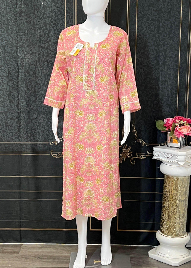 Cotton kurti | printed cotton kurti | Indian salwar suit - Kurti Connection USA