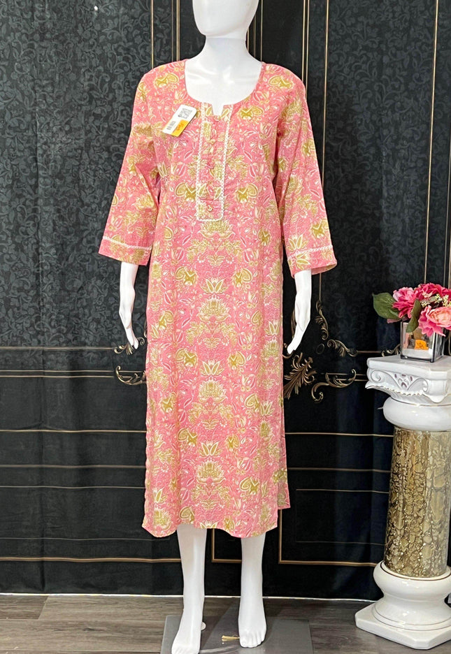 Cotton kurti | printed cotton kurti | Indian salwar suit - Kurti Connection USA