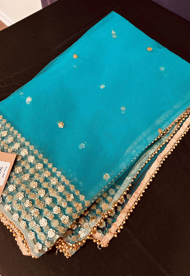 7635 Party wear dupatta - Kurti Connection USA