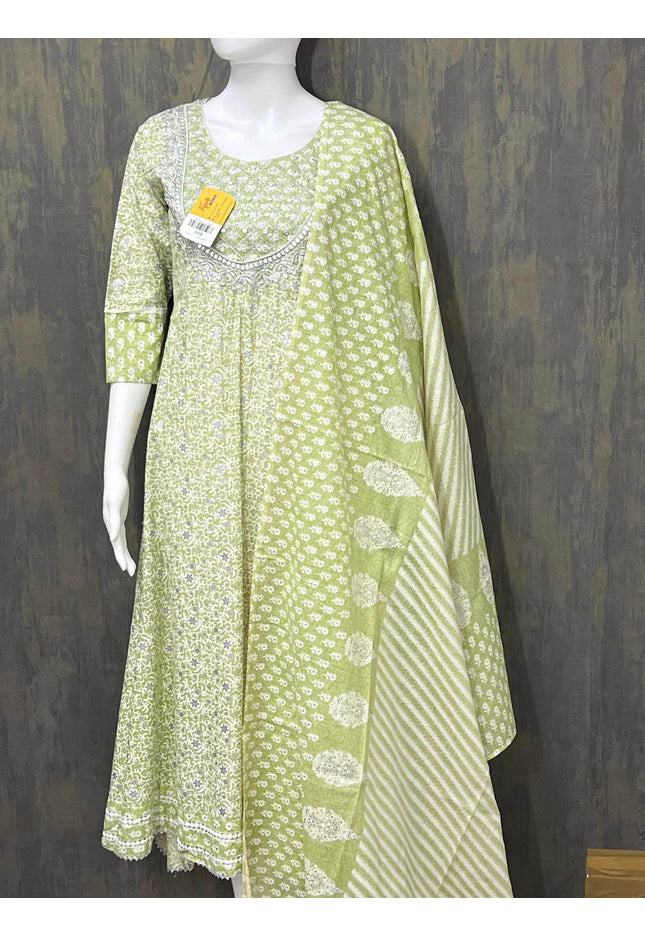 Cotton Long kurti with dupatta - Kurti Connection USA