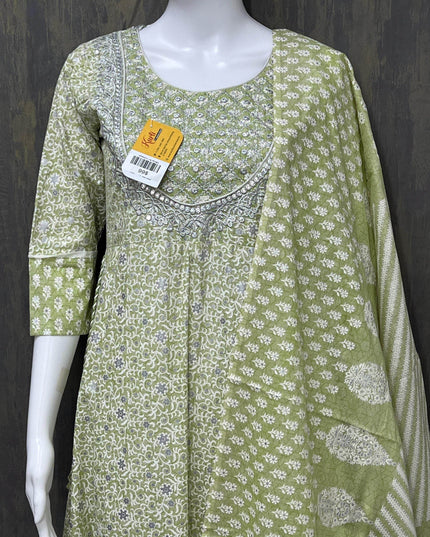 Cotton Long kurti with dupatta - Kurti Connection USA