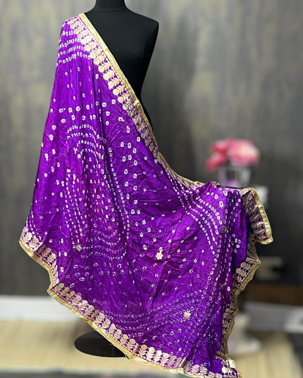 Bandhani dupattas with gota patti work - Kurti Connection USA