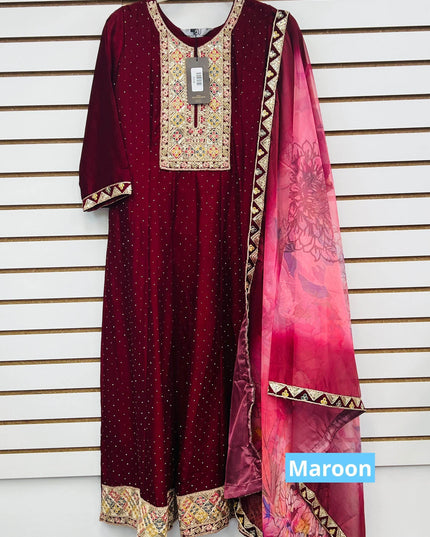 Silk kurti set | salwar suit - Kurti Connection USA