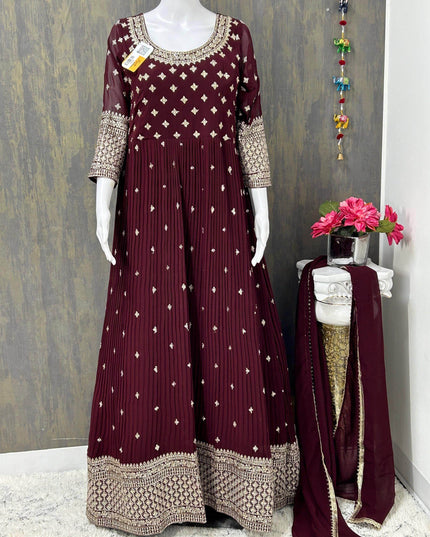 Party wear long kurti set - Kurti Connection USA