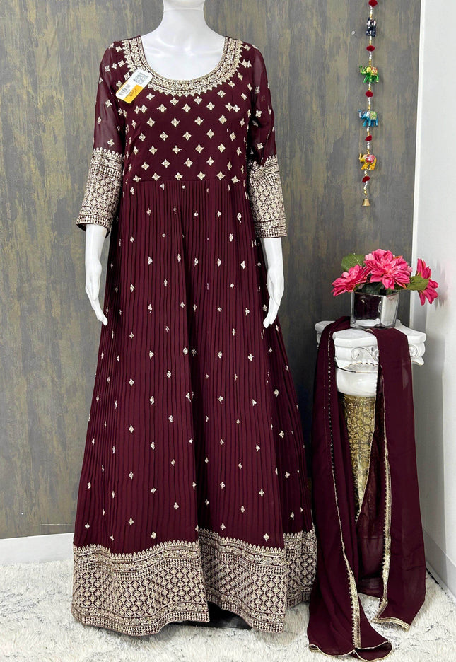 Party wear long kurti set - Kurti Connection USA
