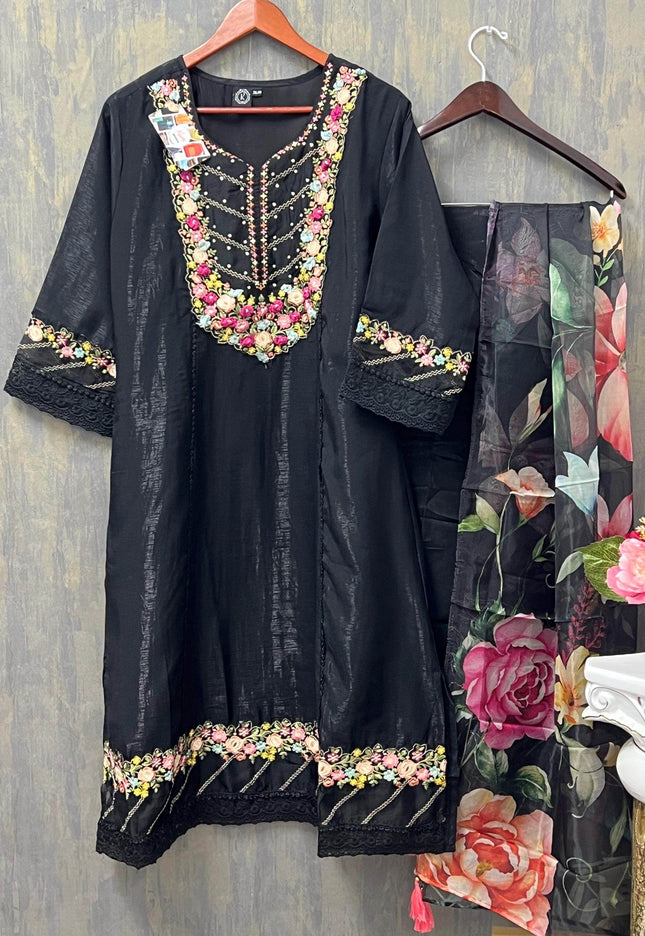 Begum | Silk party wear suits | A line kurti sets - Kurti Connection USA