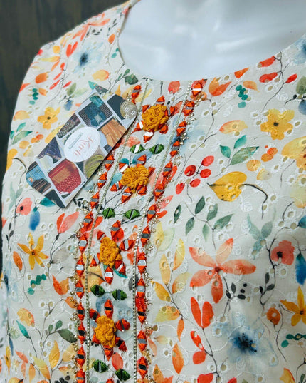 Hakoba cotton kurti - Kurti Connection USA