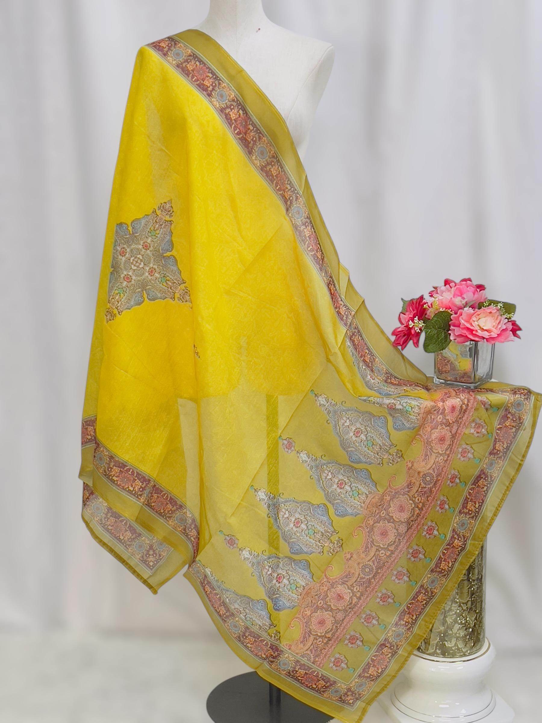 Digital print dupatta - Kurti Connection USA