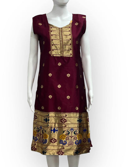 Paithani Silk Kurti - Kurti Connection USA