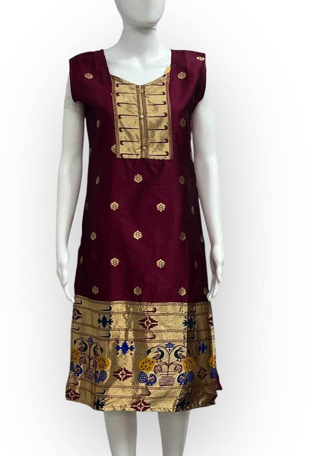 Paithani Silk Kurti - Kurti Connection USA