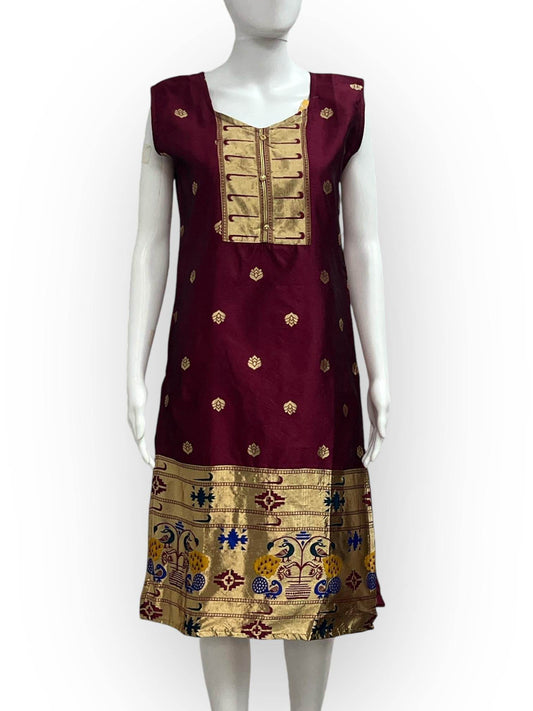 Paithani Silk Kurti - Kurti Connection USA