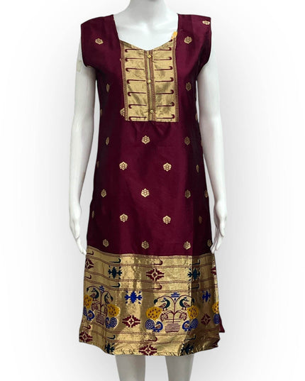 Paithani Silk Kurti - Kurti Connection USA