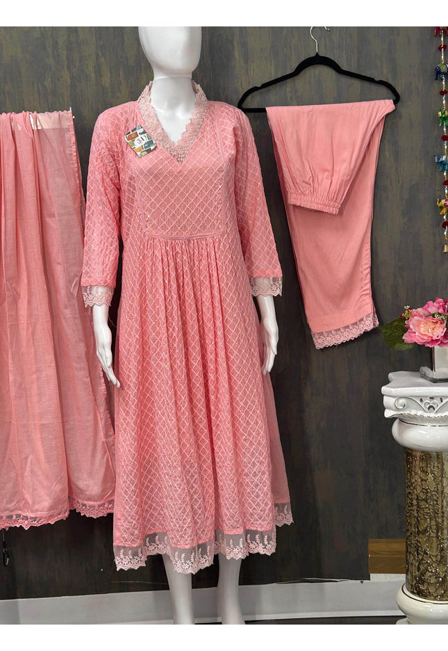 Cotton Kurti pant set - Kurti Connection USA