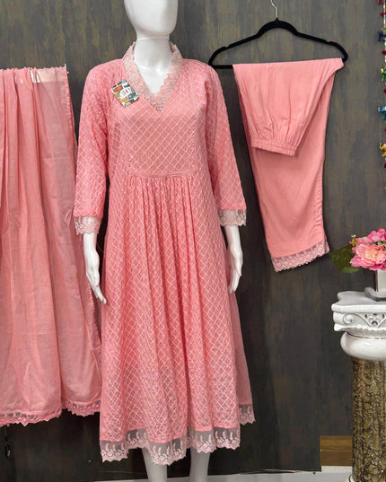 Cotton Kurti pant set - Kurti Connection USA
