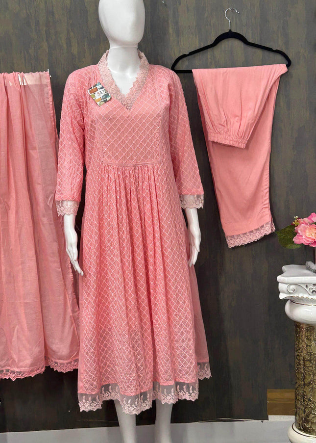 Cotton Kurti pant set - Kurti Connection USA