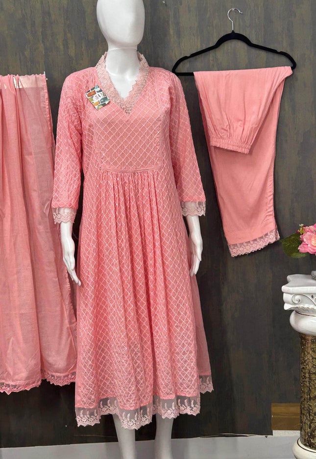 Cotton Kurti pant set - Kurti Connection USA