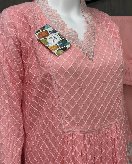 Cotton Kurti pant set - Kurti Connection USA