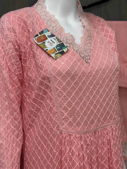 Cotton Kurti pant set - Kurti Connection USA