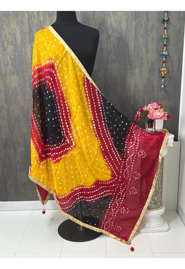 Bandhani dupatta - Kurti Connection USA