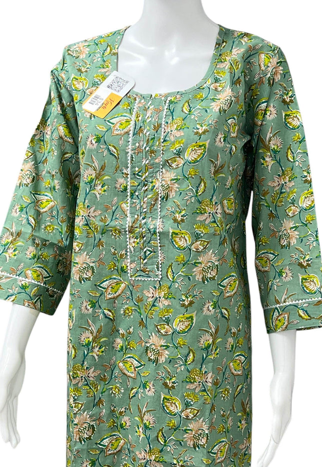 Mulmul cotton Kurti - Kurti Connection USA