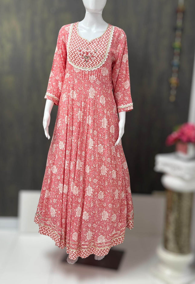 Cotton long Kurti - Kurti Connection USA