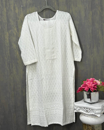 White Kurti set - Kurti Connection USA