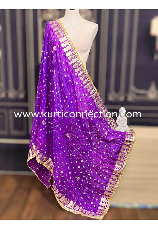 Gota patti bandhani dupatta - Kurti Connection USA