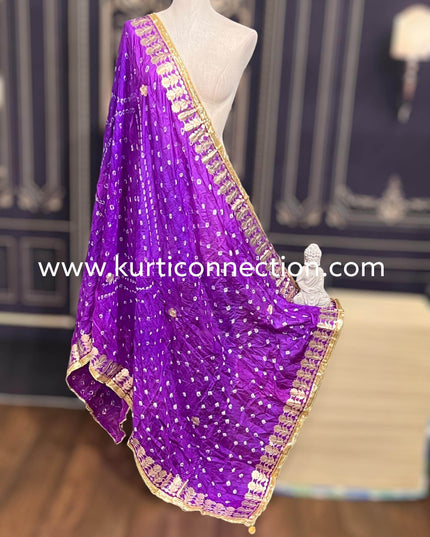 Gota patti bandhani dupatta - Kurti Connection USA
