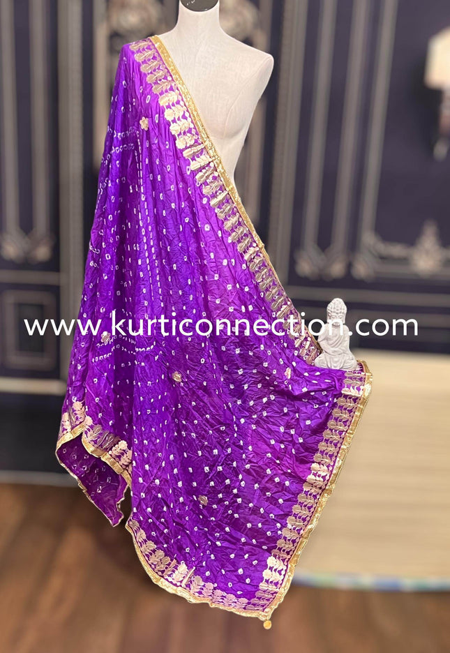 Gota patti bandhani dupatta - Kurti Connection USA