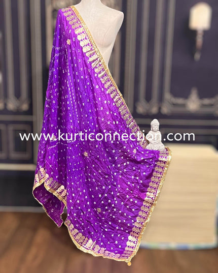 Gota patti bandhani dupatta - Kurti Connection USA