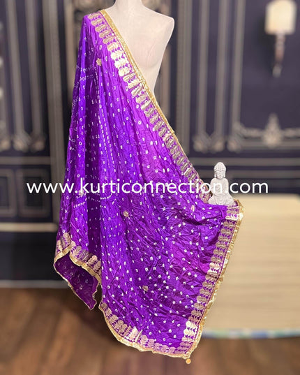 Gota patti bandhani dupatta - Kurti Connection USA