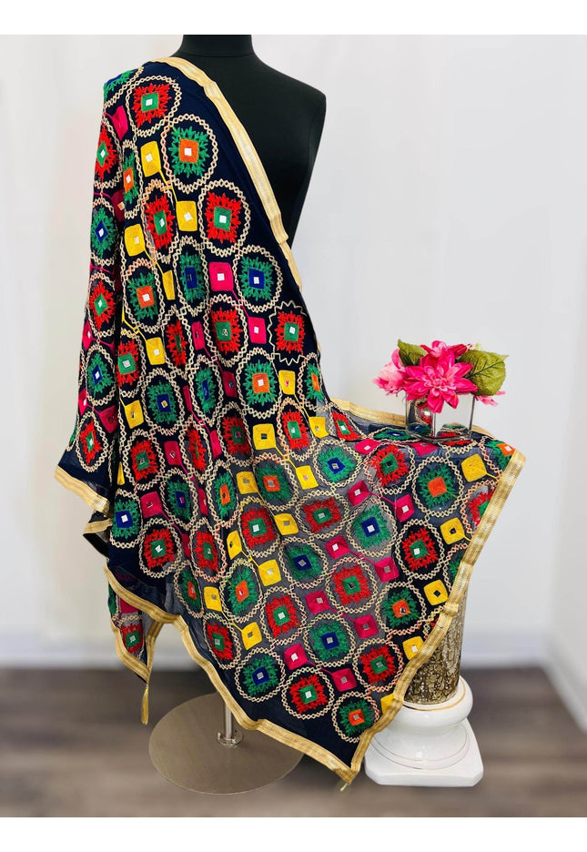 Phulakari dupatta - Kurti Connection USA