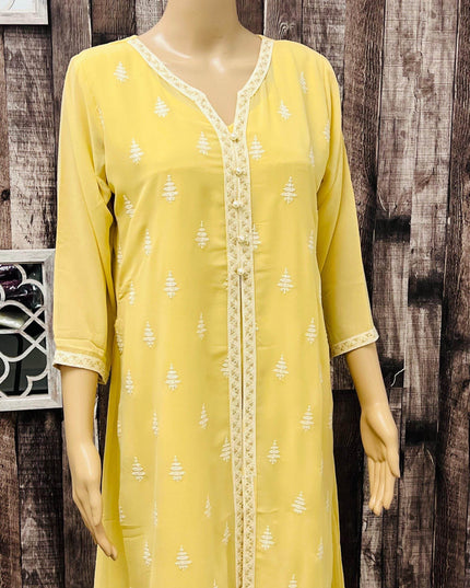 Branded georgette kurti - Kurti Connection USA
