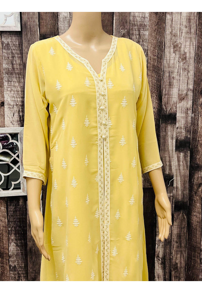 Branded georgette kurti - Kurti Connection USA