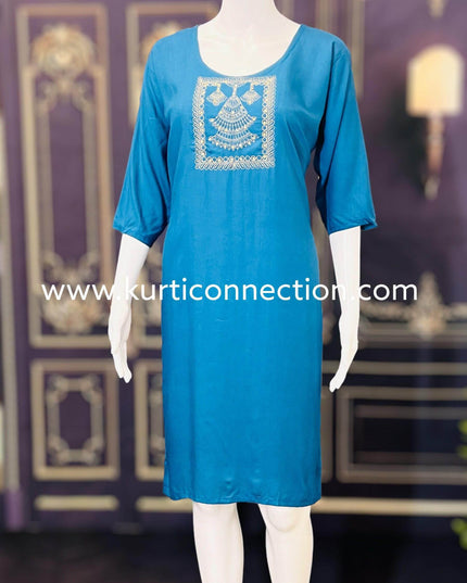Rayon Kurti | Daily wear kurti - Kurti Connection USA