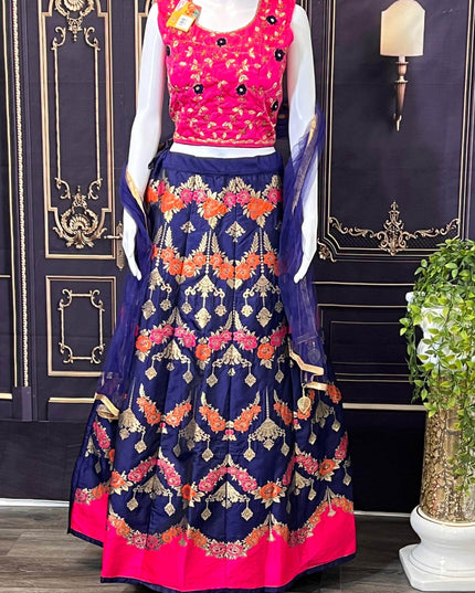 Art silk lehenga Choli set - Kurti Connection USA