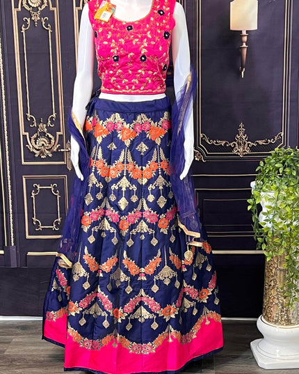 Art silk lehenga Choli set - Kurti Connection USA
