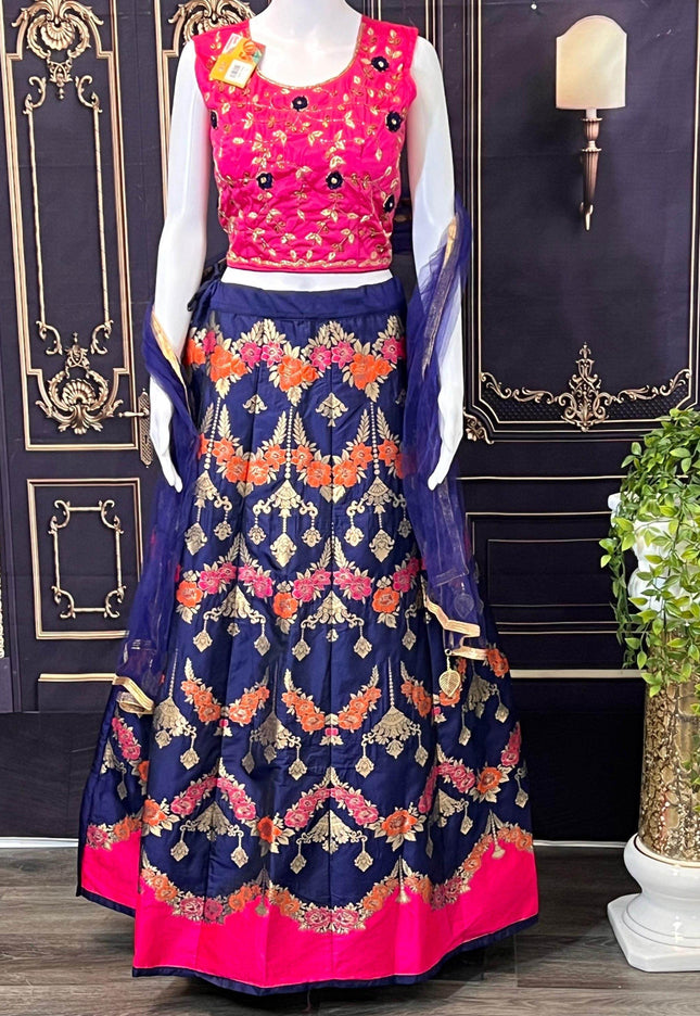 Art silk lehenga Choli set - Kurti Connection USA