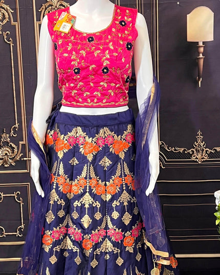 Art silk lehenga Choli set - Kurti Connection USA