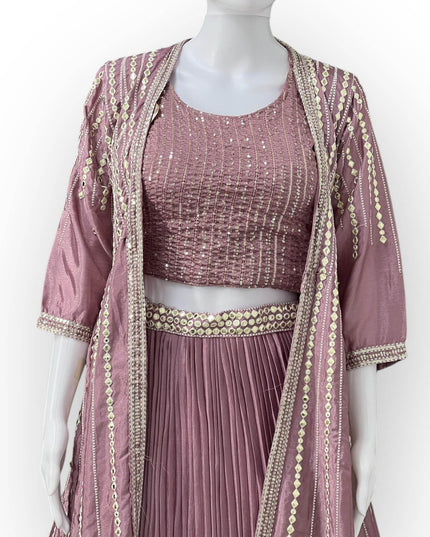 Party wear Lehenga set | crop top set - Kurti Connection USA