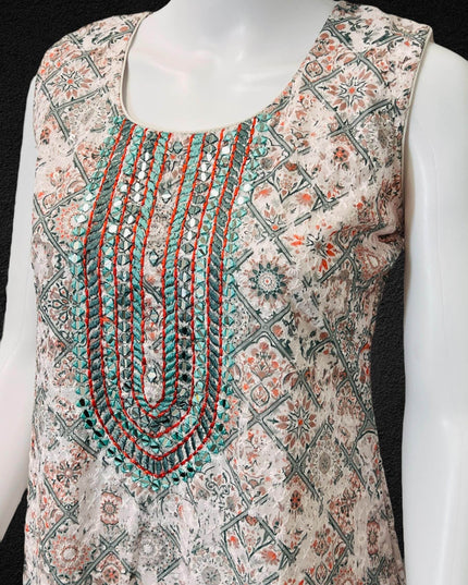 Chikankari kurti - Kurti Connection USA