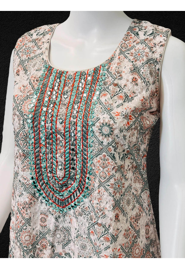 Chikankari kurti - Kurti Connection USA