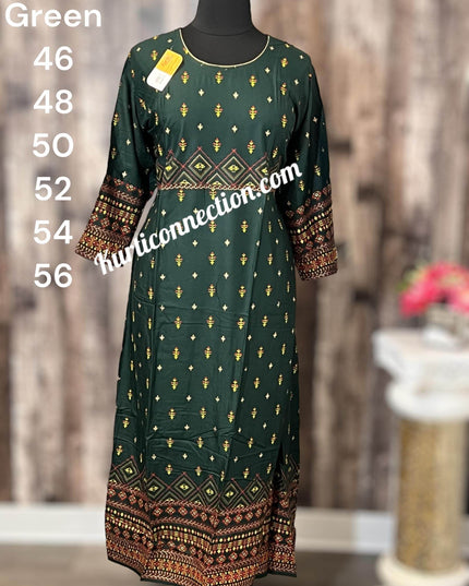 Plus size kurtis - Kurti Connection USA