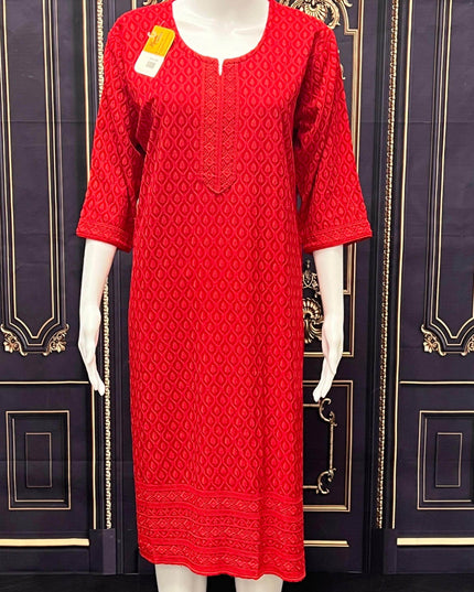 Chikankari kurtis - Kurti Connection USA