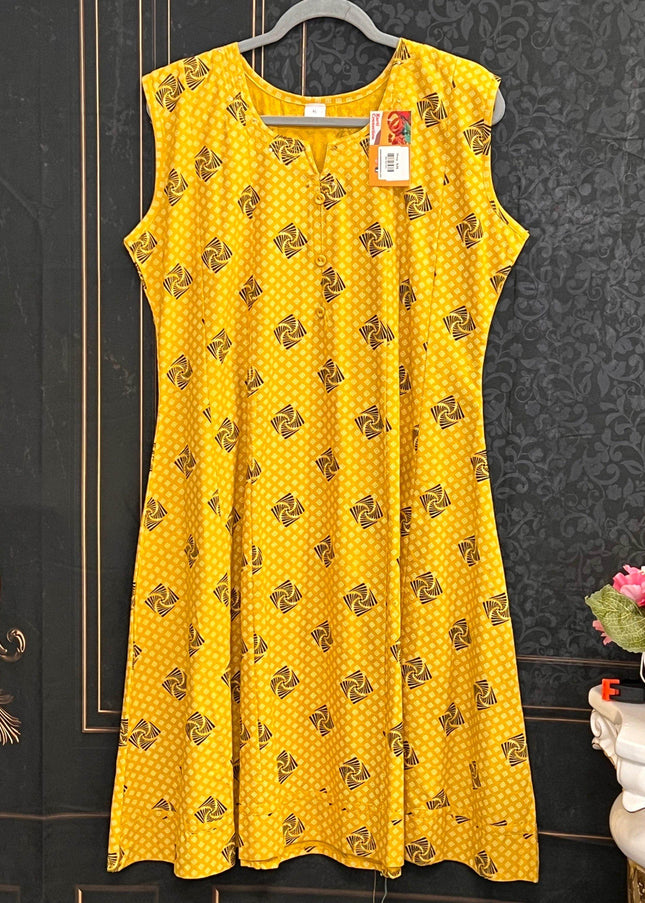 Soft cotton kurti | short sleeves attached inside - Kurti Connection USA